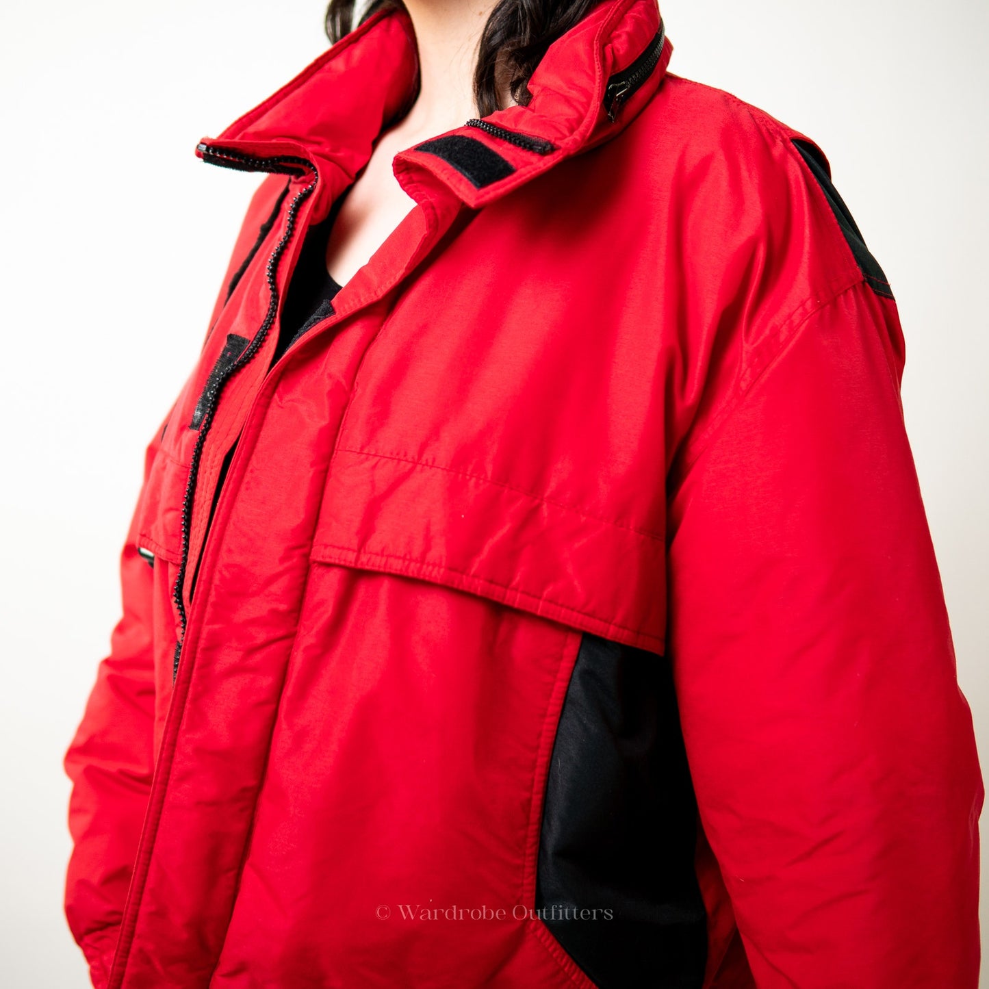 Vintage 90s Red Puffer Ski Jacket by [St. Moritz] - XL