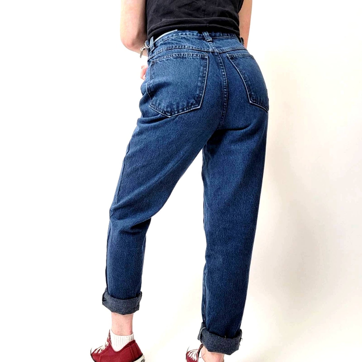 ⚡️ZOOMP⚡️ Vintage Y2k Aesthetics High Rise Raw Hem Denim Jeans - 6