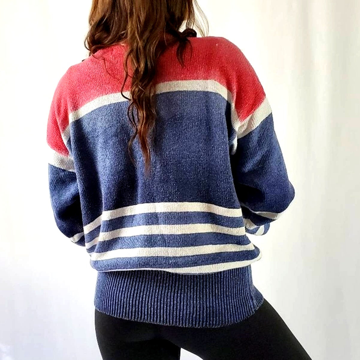 Ralph Lauren Oversized Chunky Striped Sweater - XL