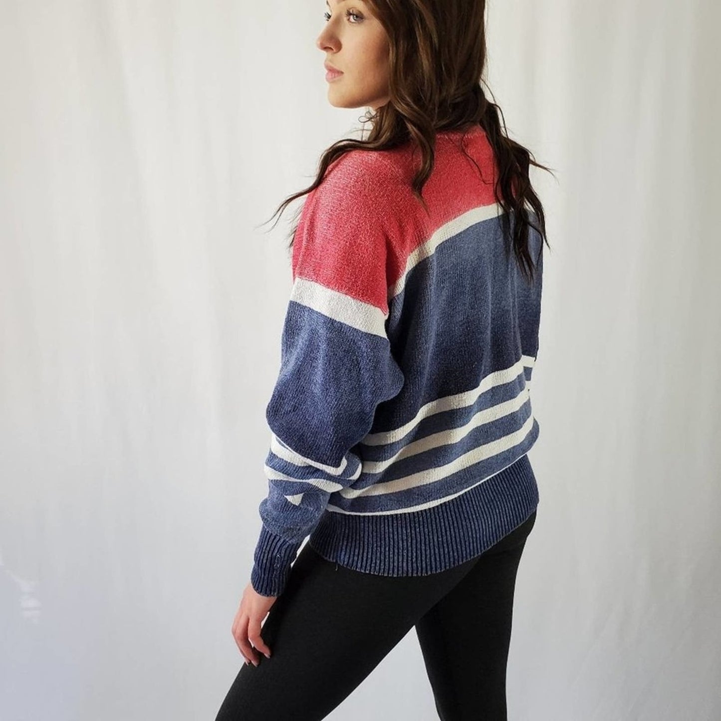 Ralph Lauren Oversized Chunky Striped Sweater - XL