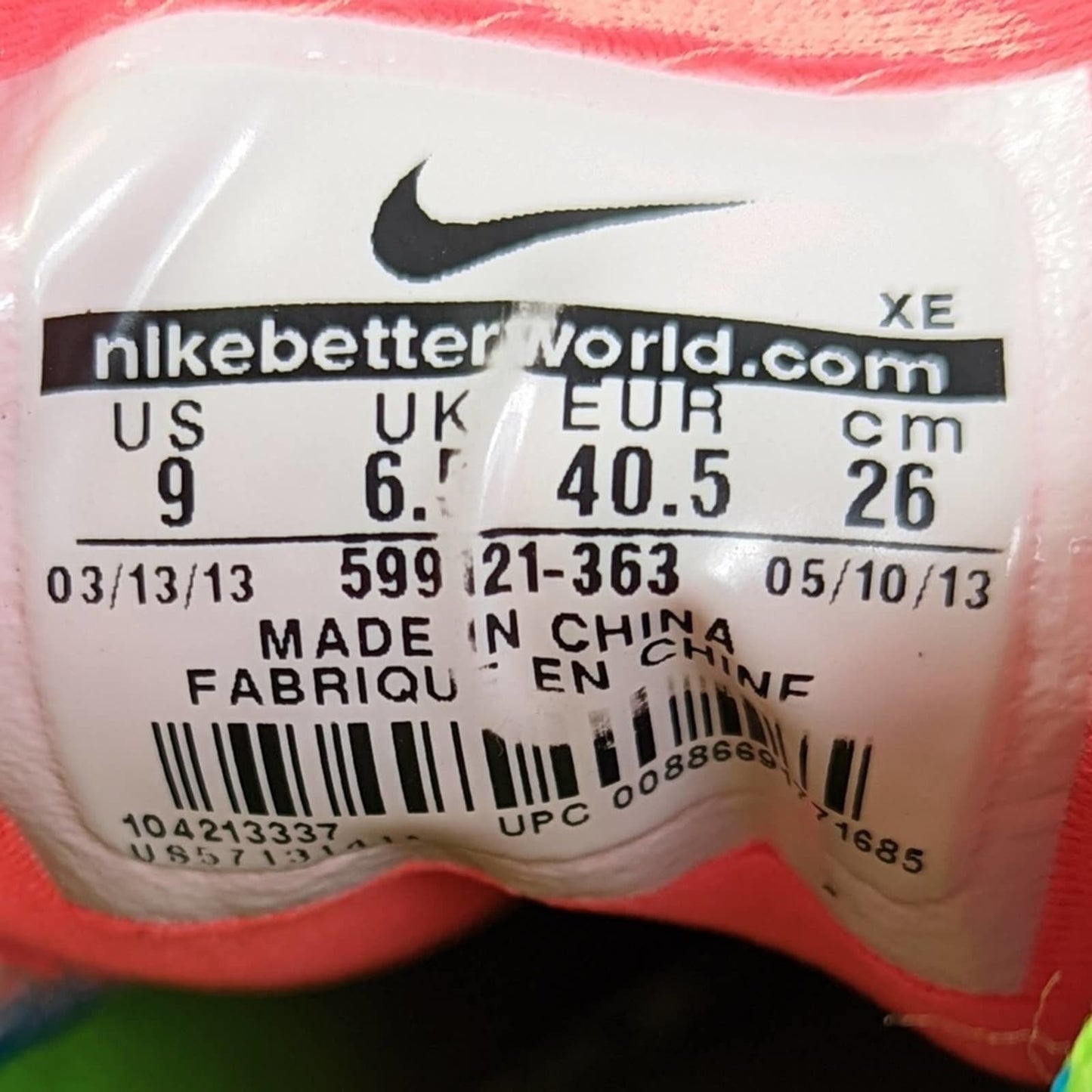 Nike Zoom Terra Wildhorse Cotton Candy Running Shoes - 9