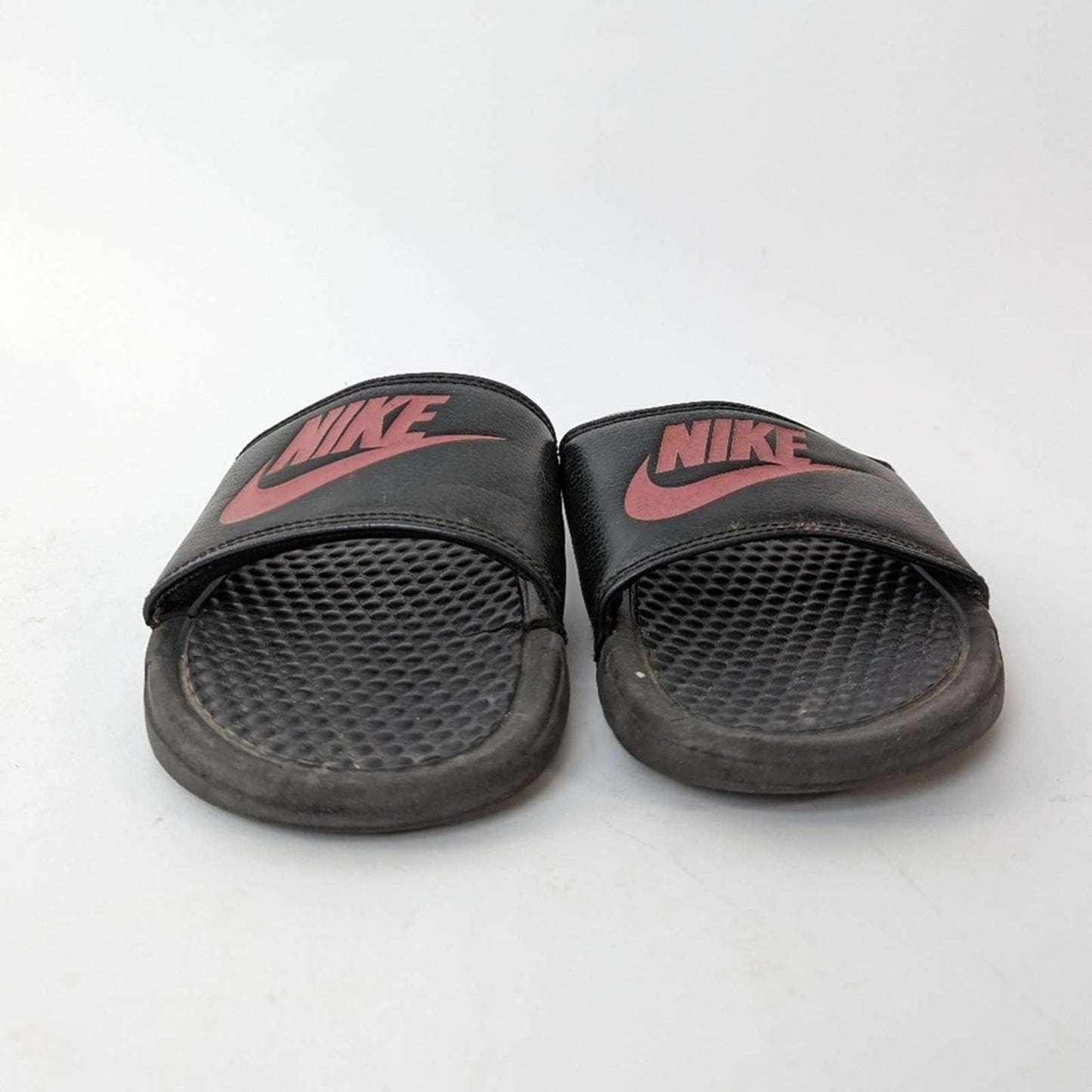 Nike Benassi JDI Rose Gold/Black Flip Flop Slide Sandals - 7