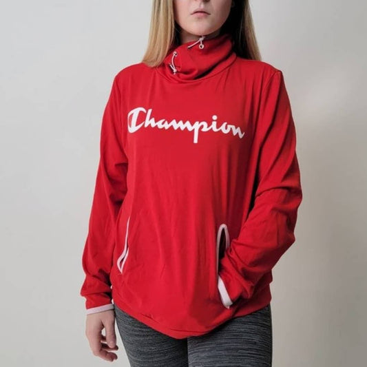 Champion Campus Mock Neck Sweatshirt - S