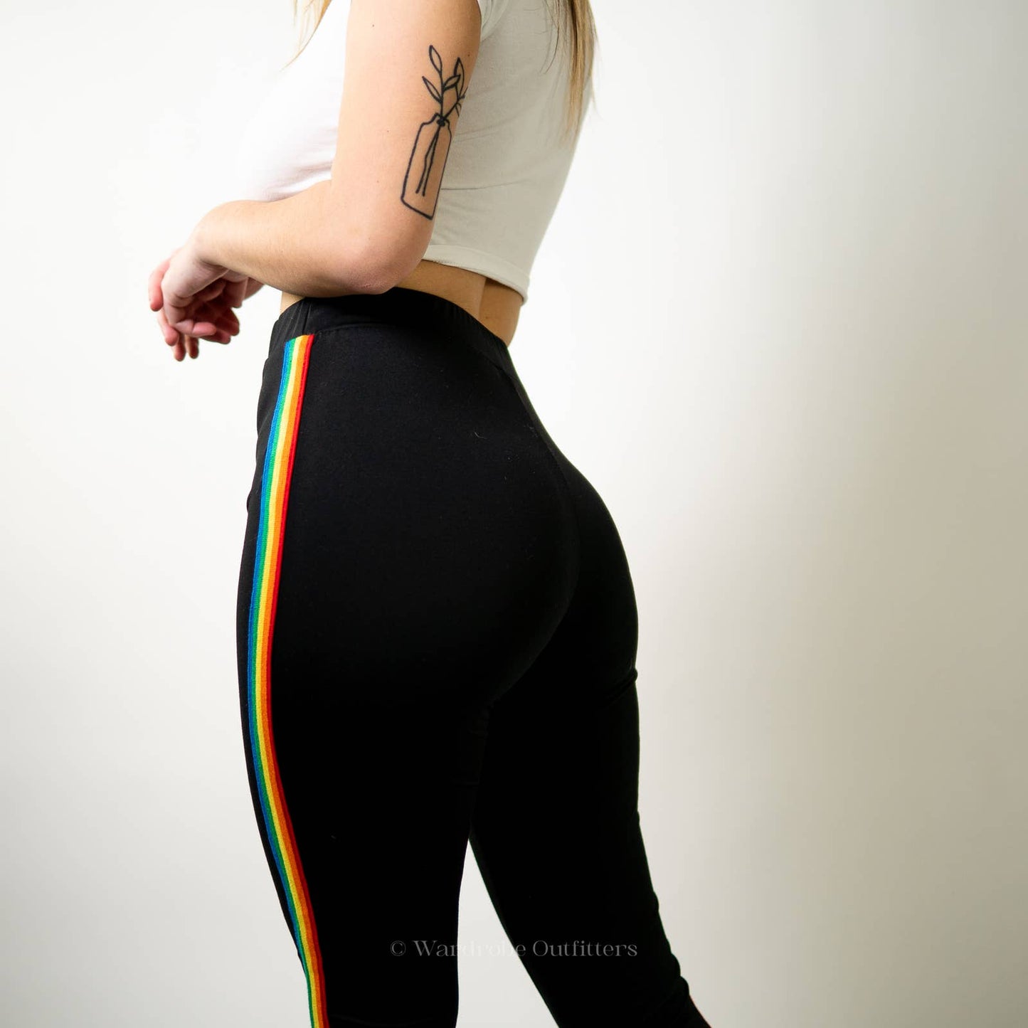 Rainbow Stripe Legging Track Pant Joggers - M