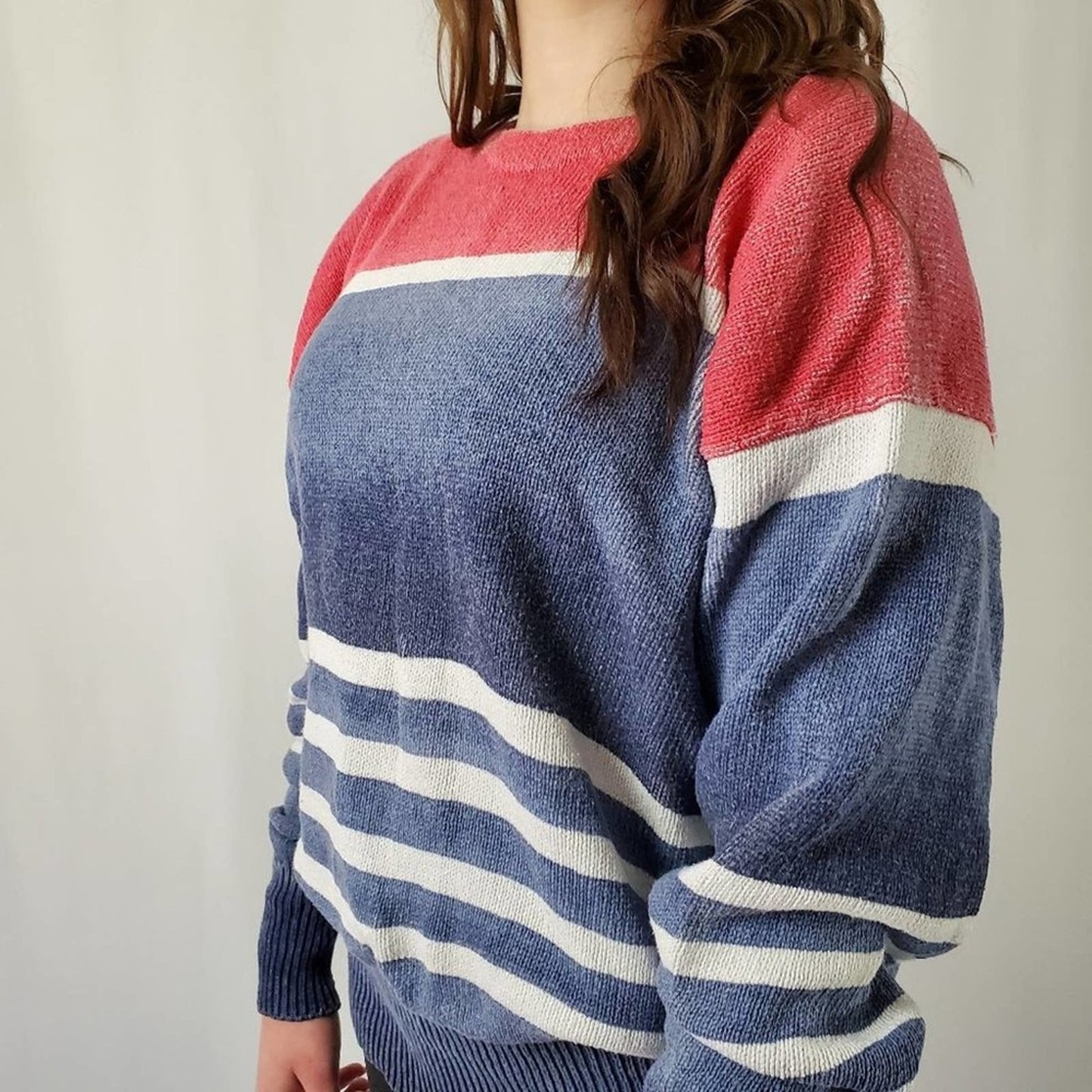 Ralph Lauren Oversized Chunky Striped Sweater - XL