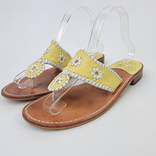 Jack Rogers White Navajo Summer Sandals - 8