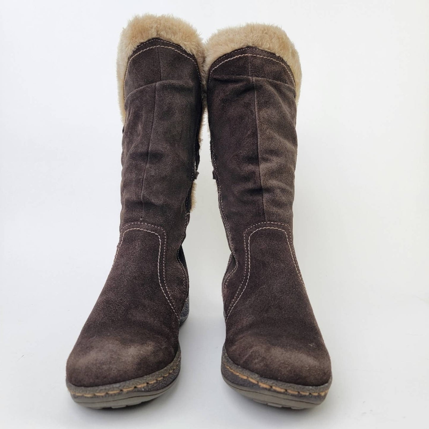 Bass Denver Zip Up Suede Winter Boots - 8.5