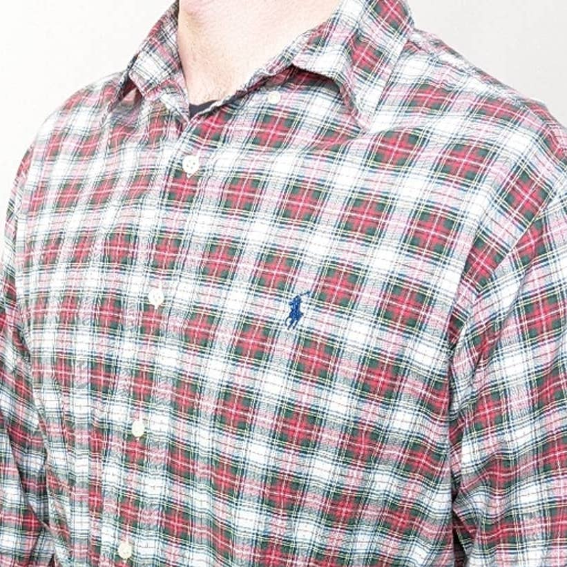 Ralph Lauren Plaid Button Down Shirt - L