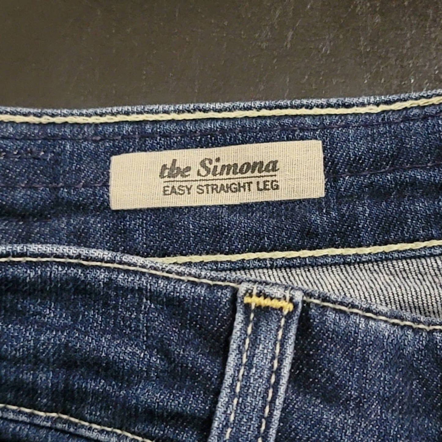 AG Adriano Goldschmied Simona Straight Leg High Rise Jeans