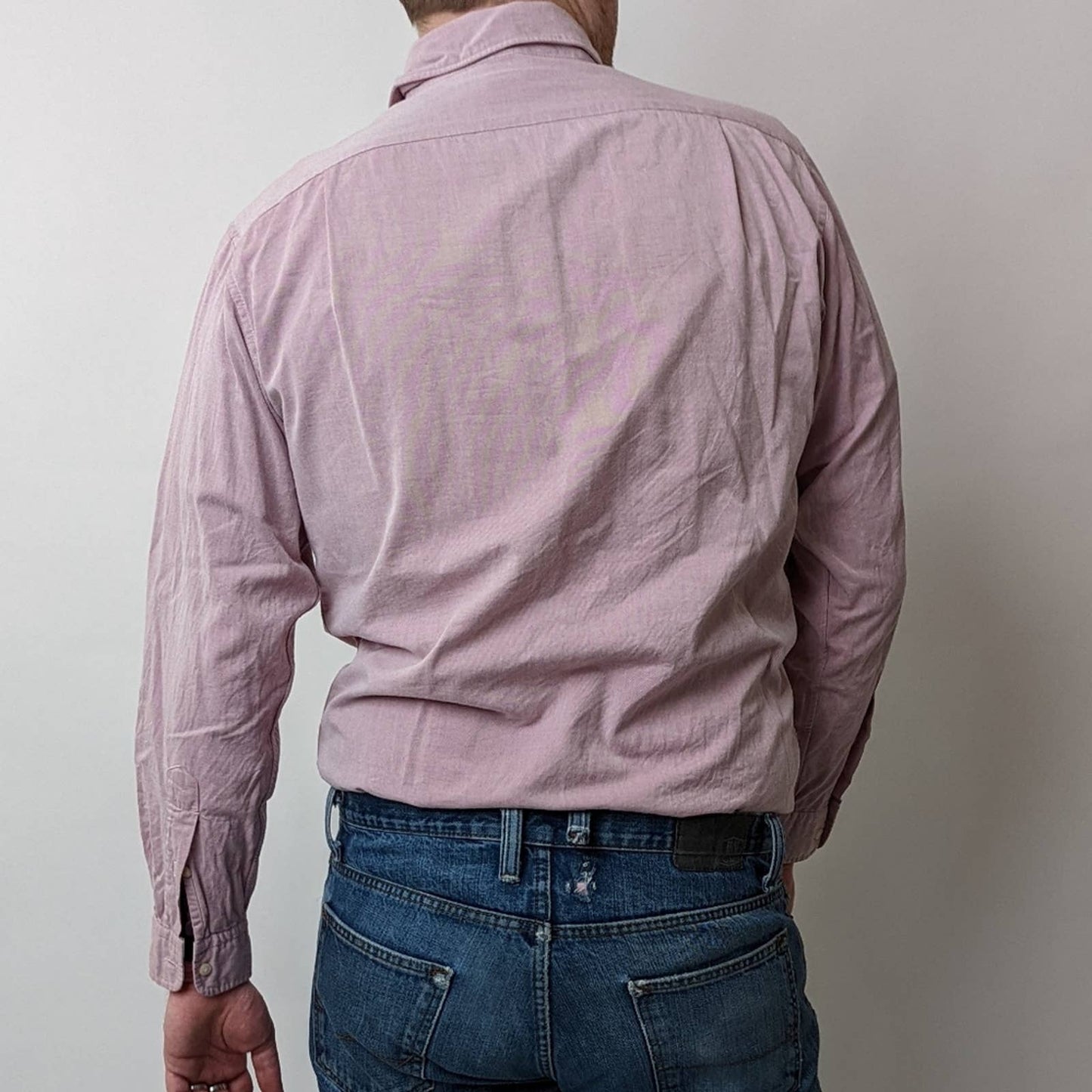 Cremieux Pale Pink Long Sleeved Button Down Dress Shirt - M