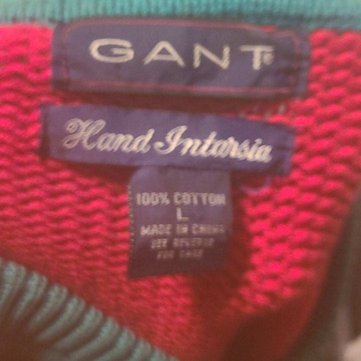Vintage 80's Gant Handmade Knit Sweater - L