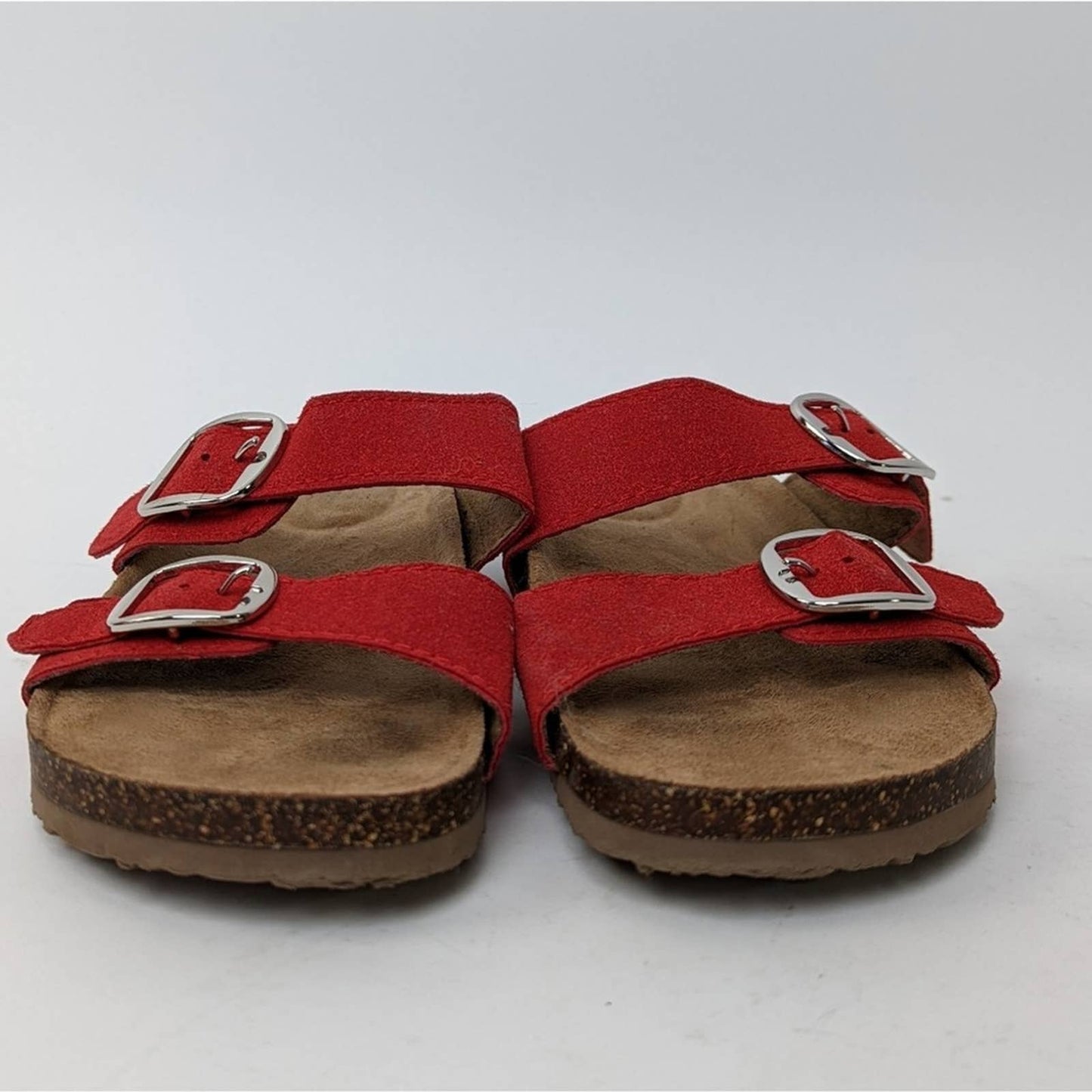 Arizona Style Nubuck Red Sandals - 6