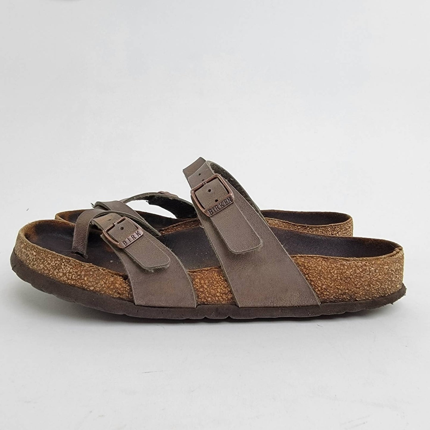 Birkenstock Mayari Birko-Flor Tobacco Brown Sandals - 8