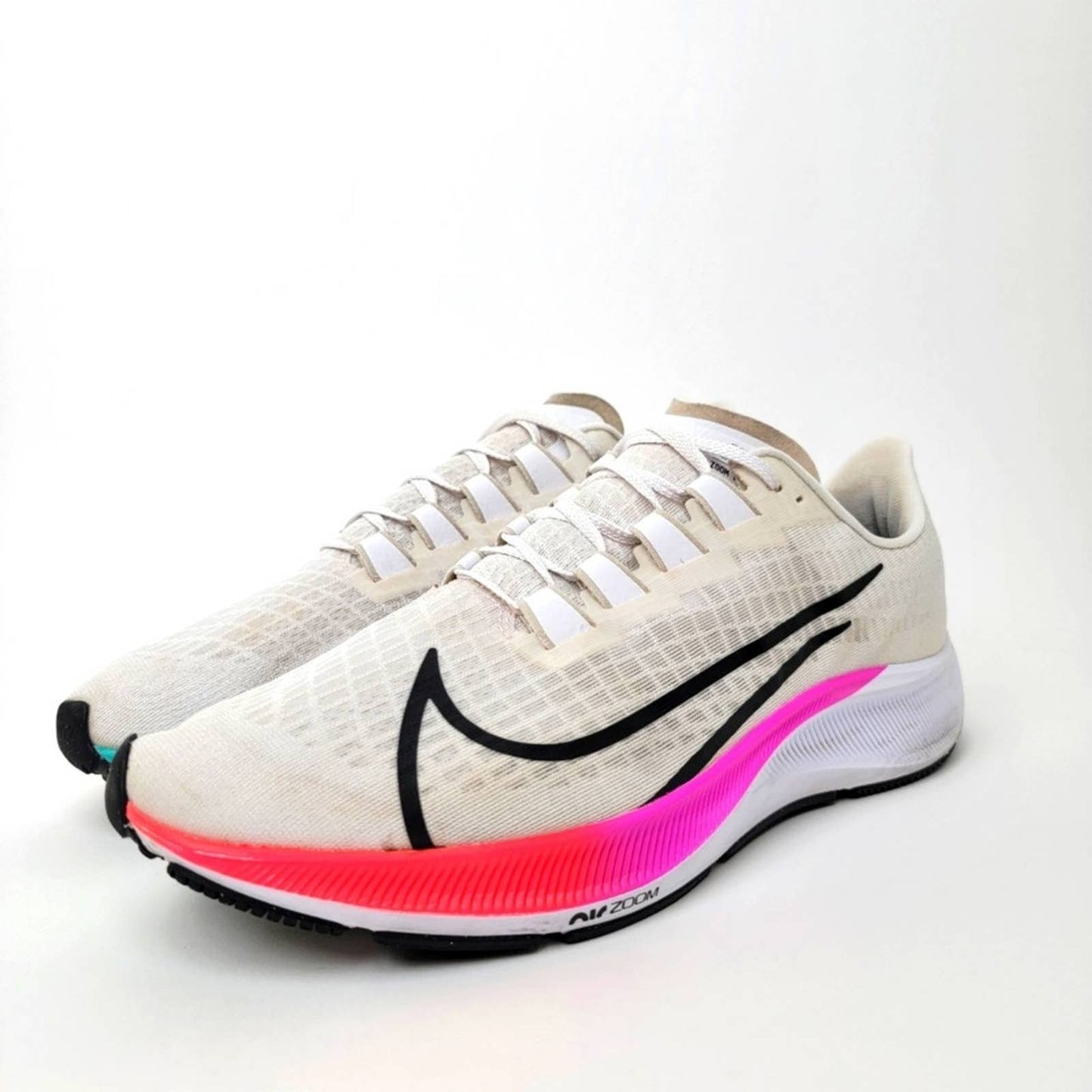 Nike Air Zoom Pegasus 37 'White Multi Flash Crimson' - 13