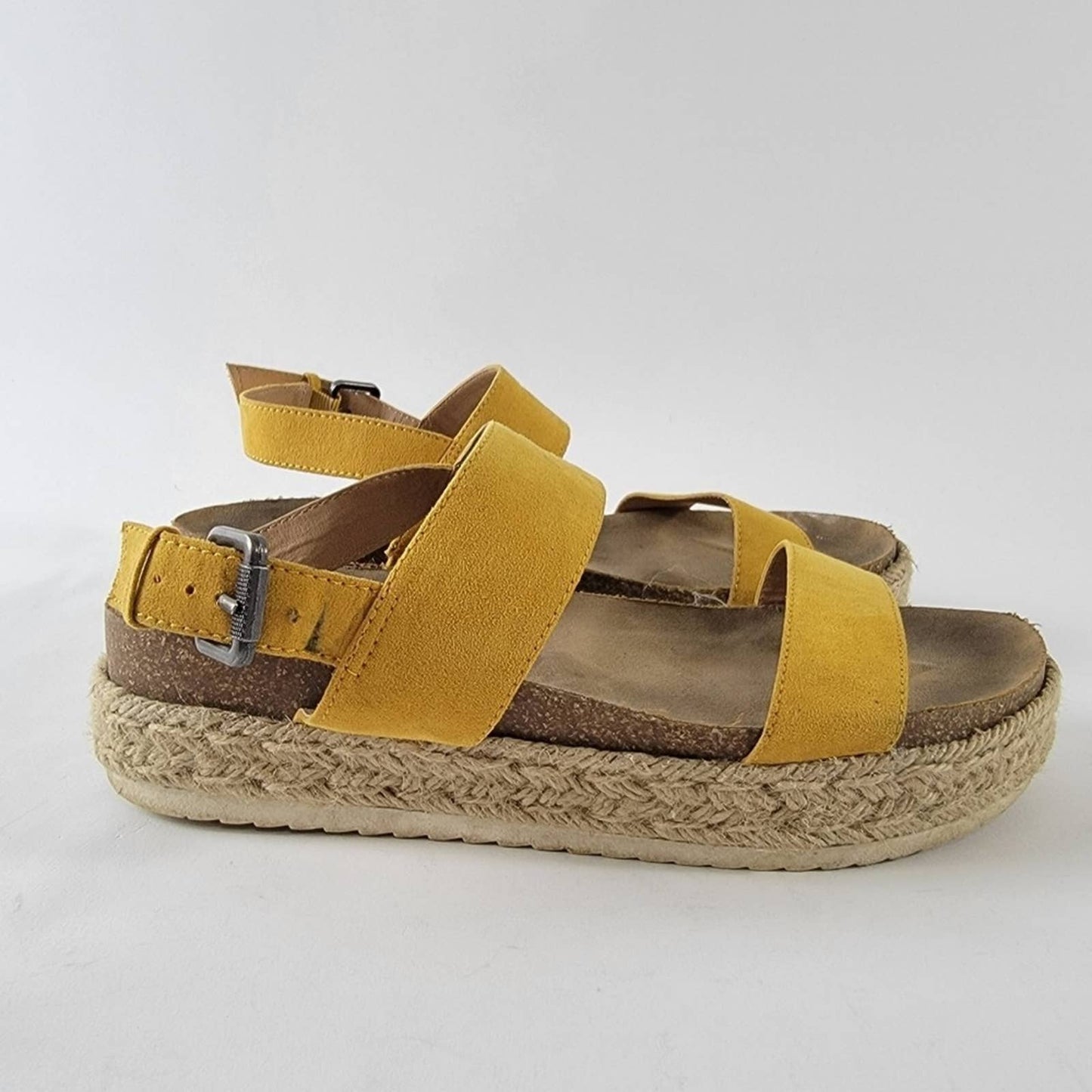 Sun Tan Platform Espadrille Strappy Sandals - 9