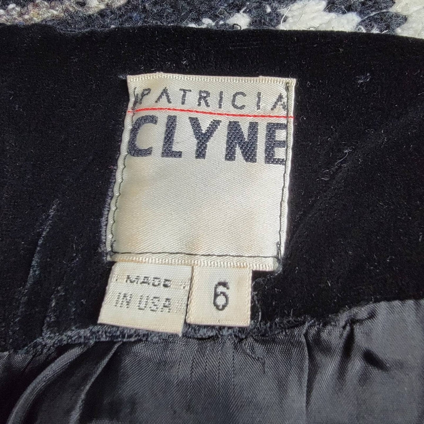 80's Patricia Clyne Black High Rise Velvet Stirrup Pants