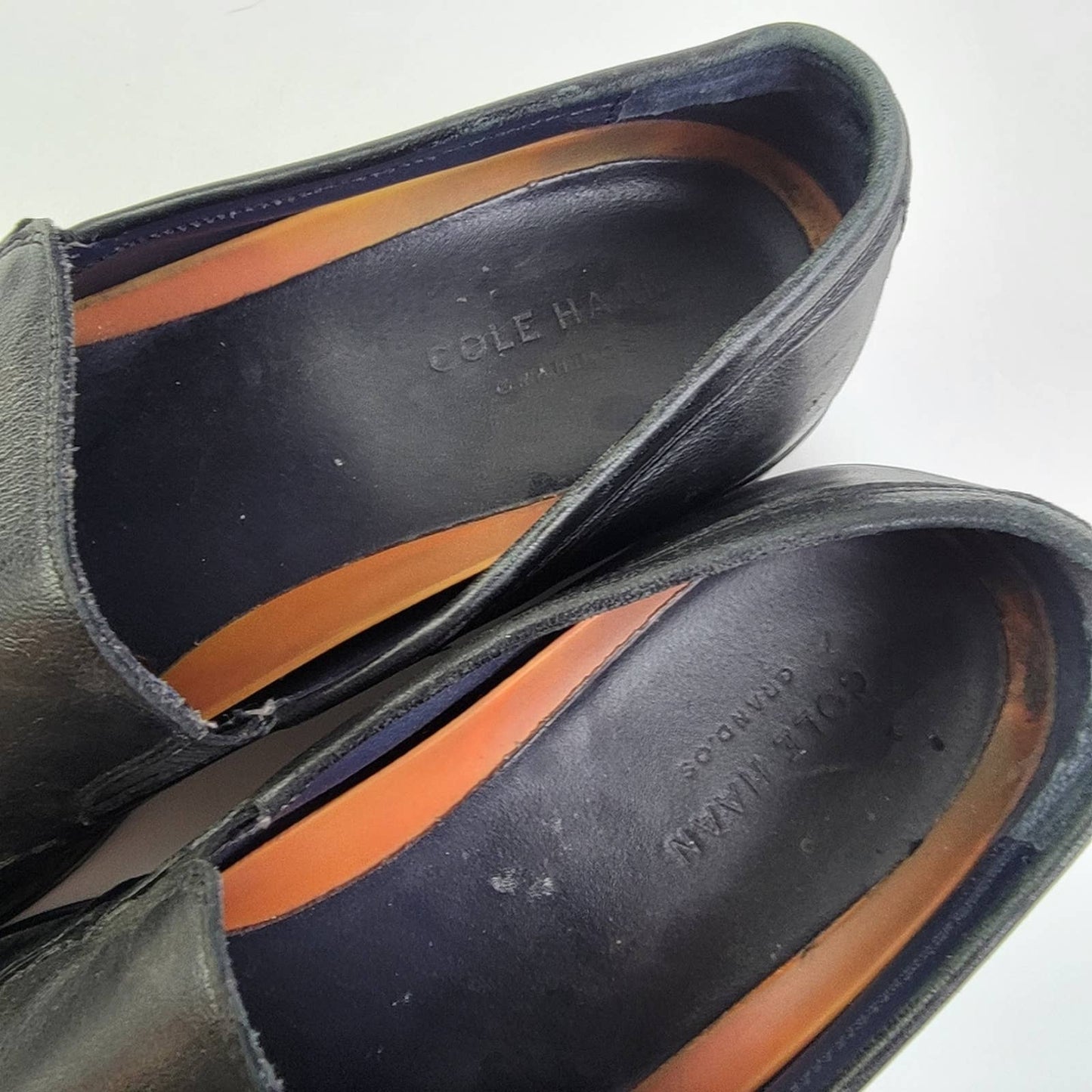 Cole Haan Grand OS Lenox Hill Venetian Black Leather Slip On Dress Loafers - 12