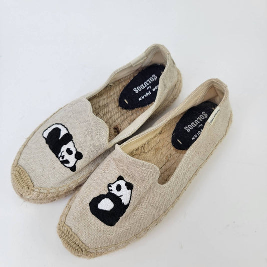 Soludos x Jason Polan Platform Espadrille Panda Flats - 6