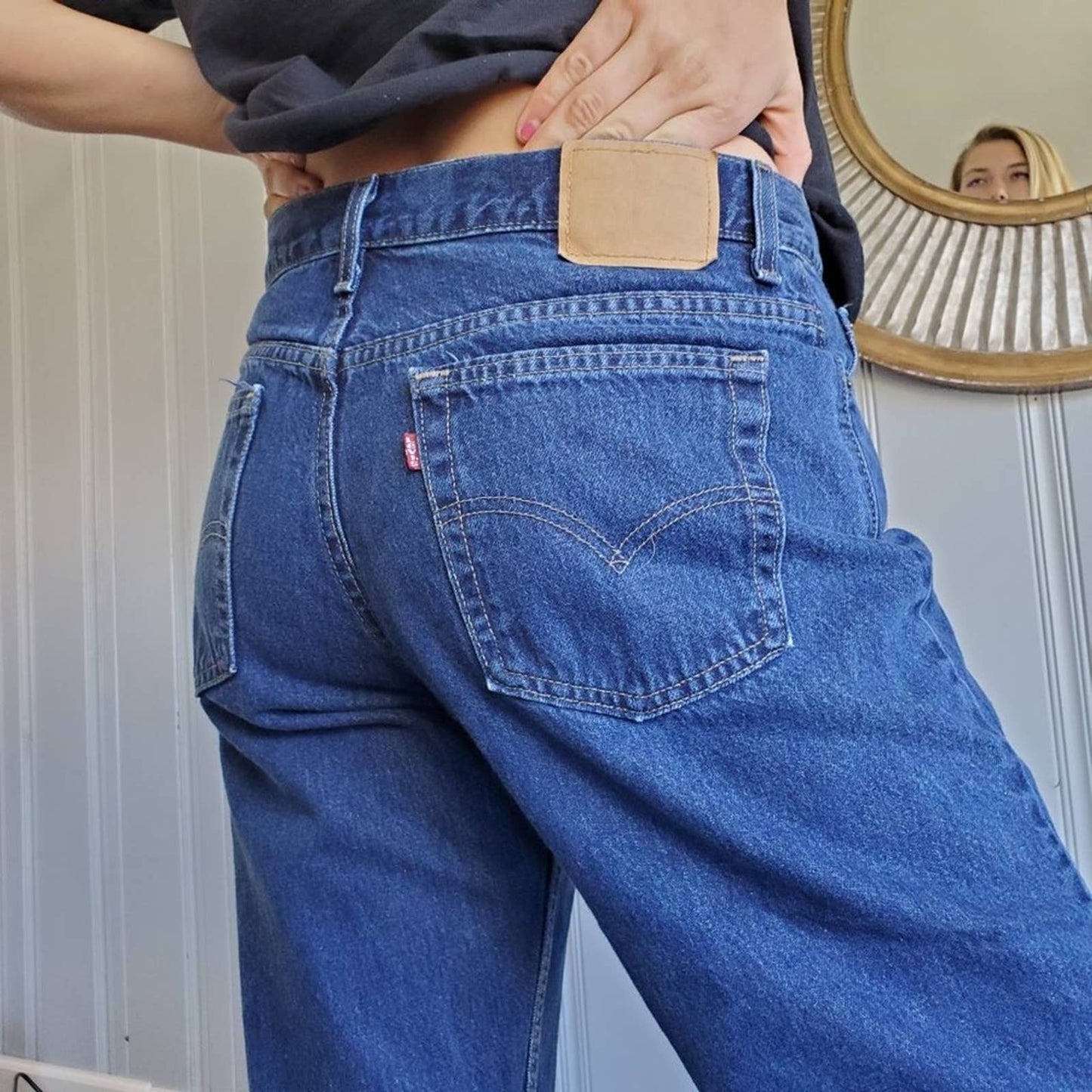 Vintage 70s Western Levis 577 RARE Low Rise Flared Jeans - 12