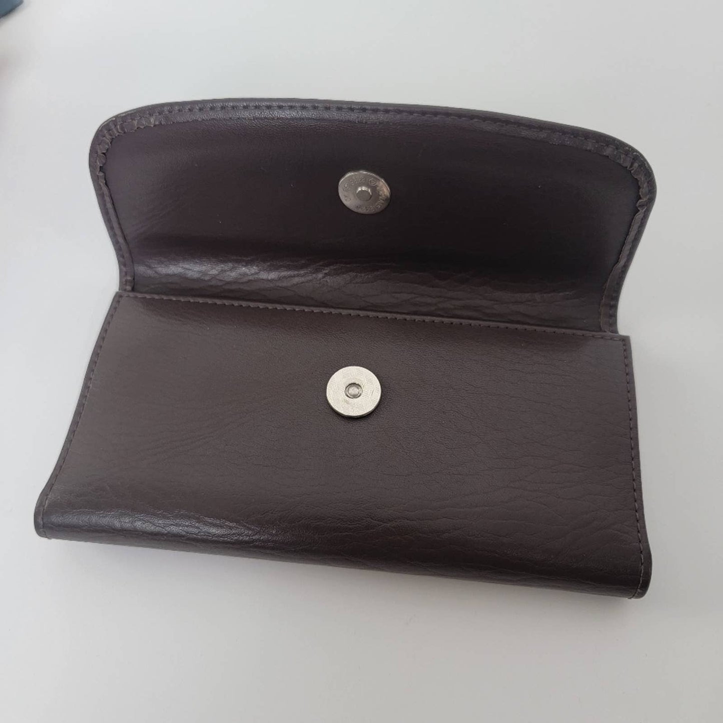 Coach Trifold Chocolate Brown Leather Wallet