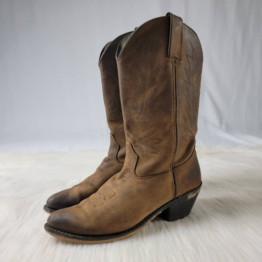 Durango Brown Leather Western Cowgirl Boot - 6.5