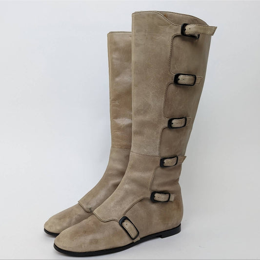 Maria Sharapova x Cole Haan x Nike Air Alexis Knee High Leather Riding Boots - 7