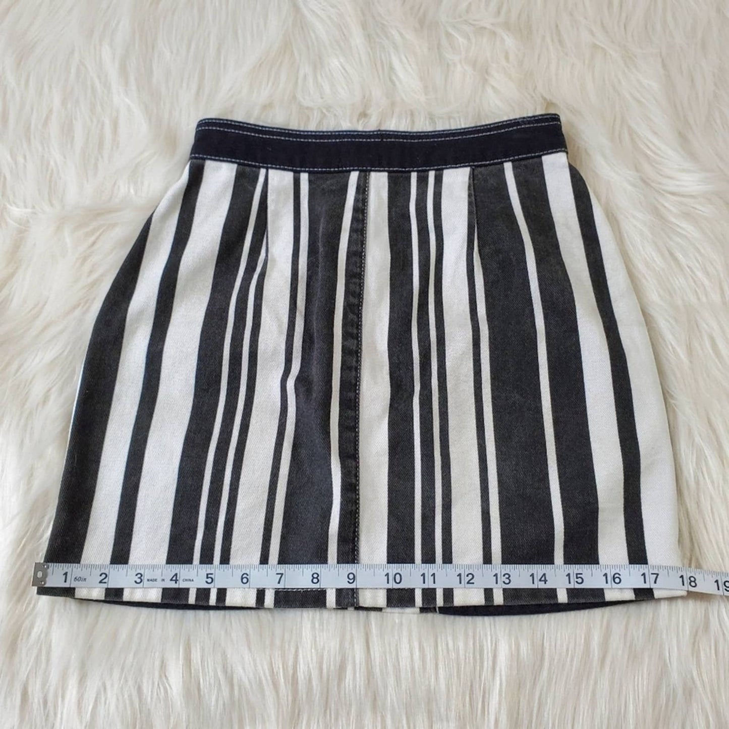 BDG by Urban Outfitters Striped Denim mini Skirt