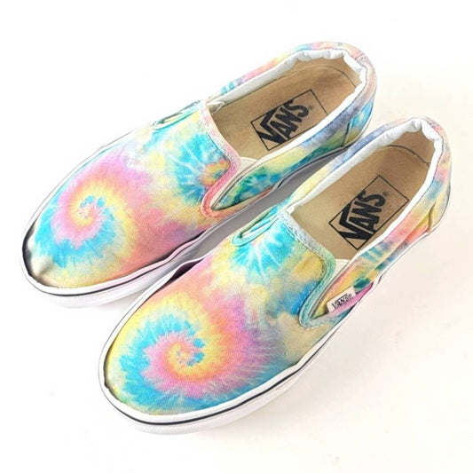 Vans Tie Dye Pastel Slip On Loafers - 7