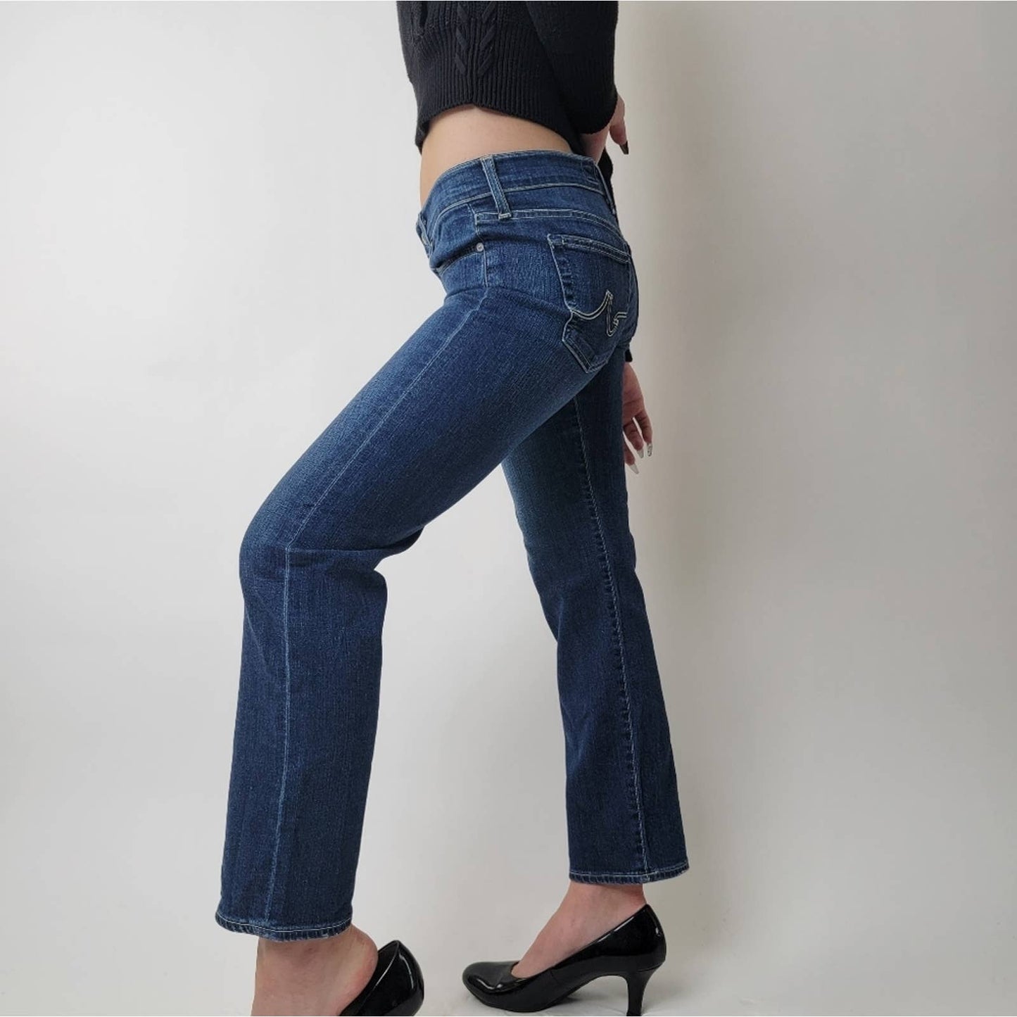 AG Adriano Goldschmied Simona Straight Leg High Rise Jeans