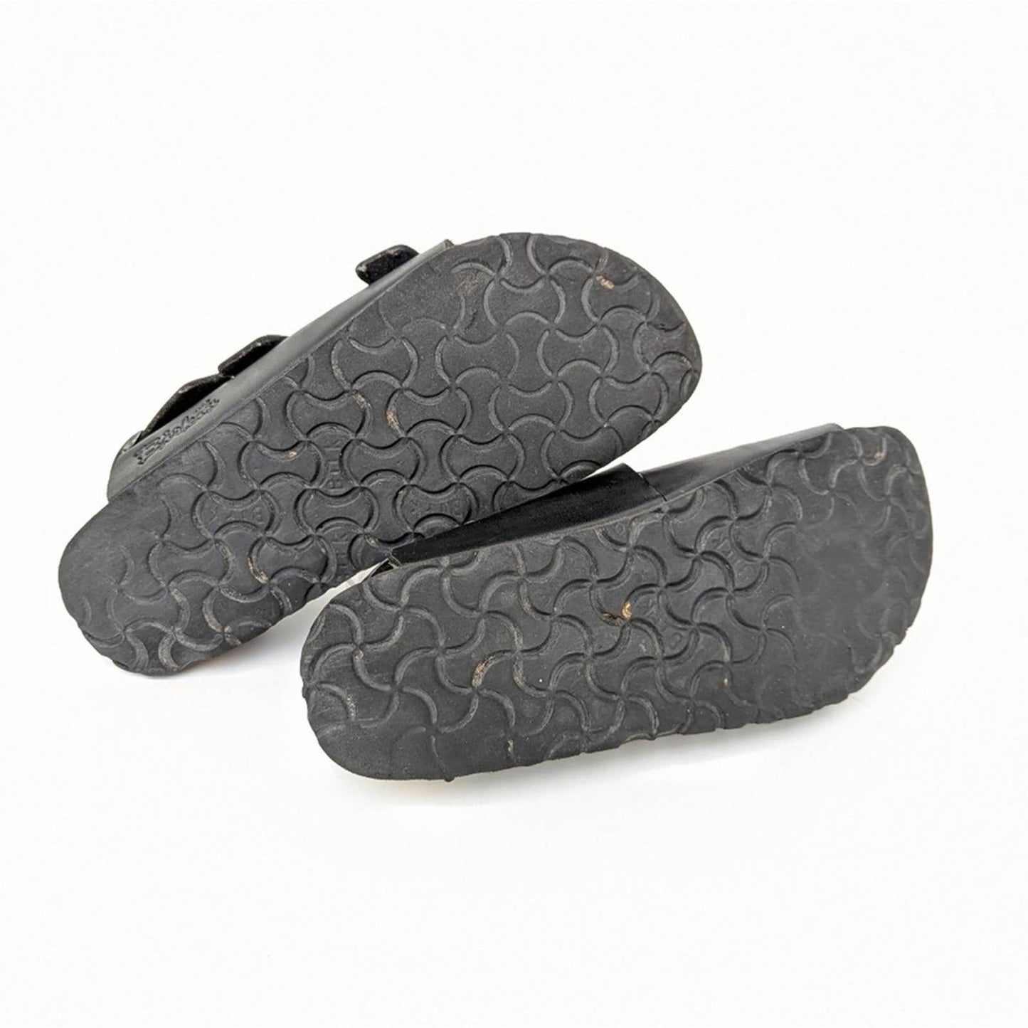 Birkenstock Black Leather Milano Sandals - 8