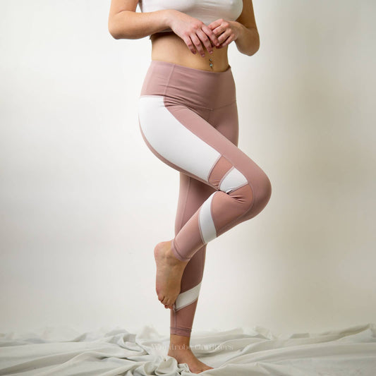 Blush Pink Yoga Leggings by Yogalicious - XS